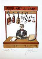 Jiří Slíva -  FOOD, ART & LAW - grafika - volný list